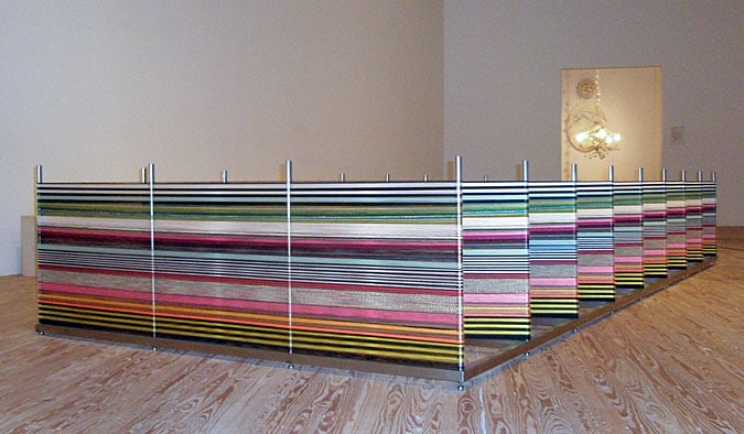 image of Anne Wilson's installation Wind-up